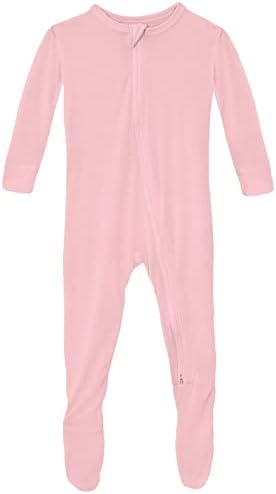 KicKee Lightweight Soft Solid Footies for Babies and Kids