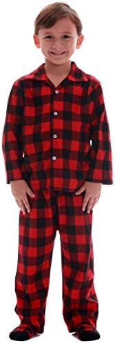 FollowMe Family Pajamas Cozy Buffalo Plaid Set for Kids and Adults