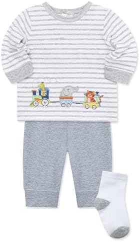 Little Me Baby Boys 3-Piece Jogger Set 0-24 Months