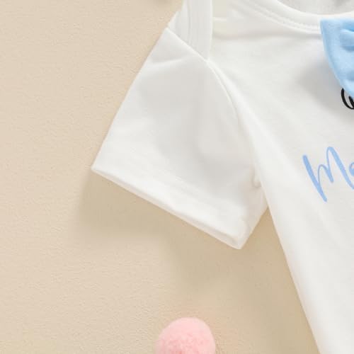Newborn Baby Boy First Moms Day Outfit - Funny Letters Set
