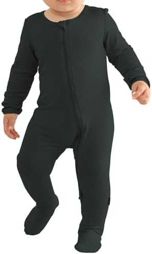 Long Sleeve Baby Footies Bamboo Rayon Romper
