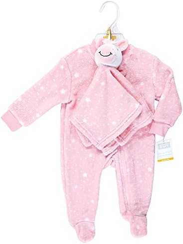 Hudson Baby Flannel Plush Blanket Sleepers for Girls