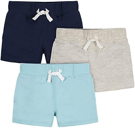 Durable 3-Pack Knit Shorts for Toddlers
