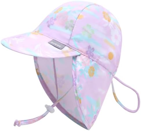 Duoyeree UPF 50 Toddler Sun Hat with Ear Neck Protection