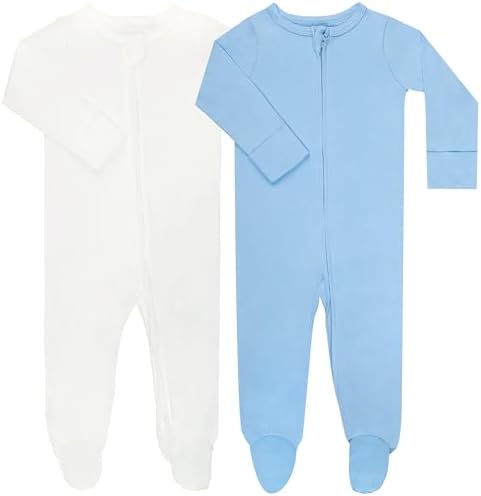 Comfortable Footed Long Sleeve Pajamas for Babies