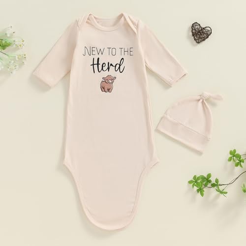 Kavousa Unisex Newborn Sleep Sack with Hat for Boys Girls