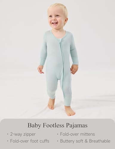 EASWEET Bamboo Viscose Zipper Pajamas