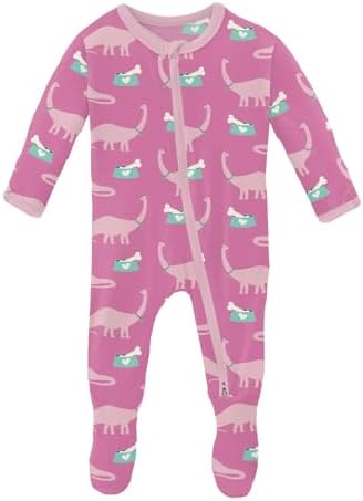 Soft Stylish KicKee Print Footie Baby Pajamas for 3-6 Months