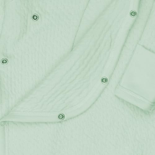 HonestBaby Organic Cotton Romper for Babies Sage 6-9 Months