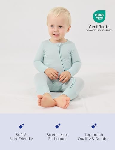 EASWEET Bamboo Viscose Zipper Pajamas