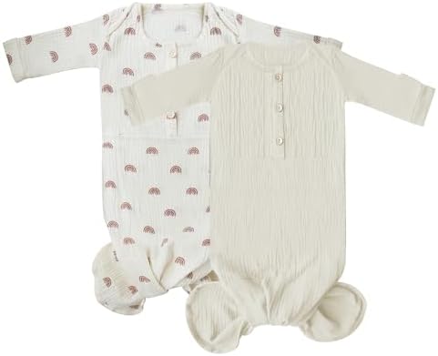 Premium Soft Knotted Baby Gown for Newborns