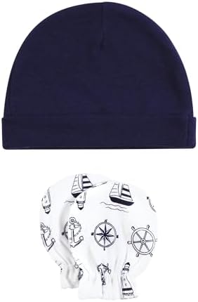 Cotton Cap Scratch Mitten Set for Babies