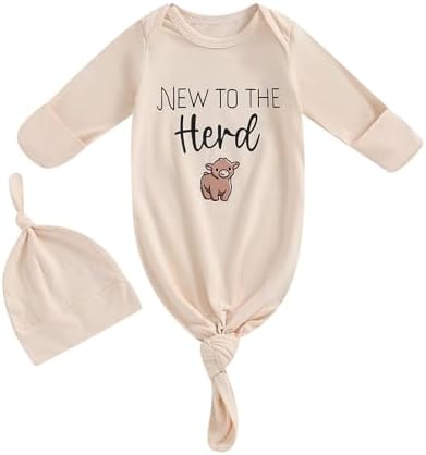 Kavousa Unisex Newborn Sleep Sack with Hat for Boys Girls