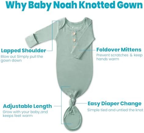 Newborn Gown with Mitten