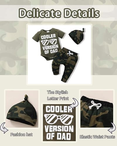 NZRVAWS Newborn Baby Boy Clothes Outfits - Unique Letter Print Romper Pants Set