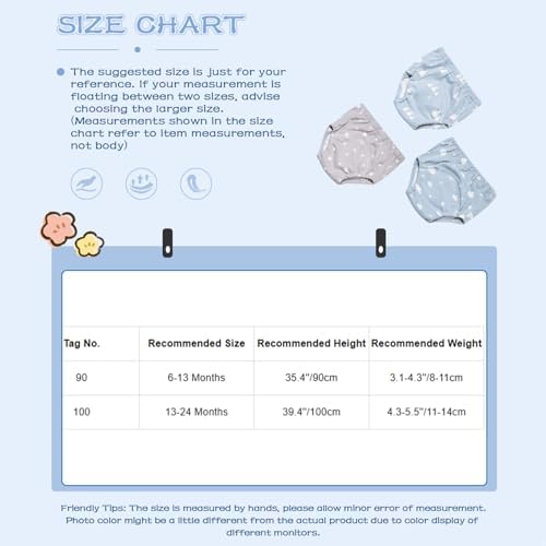 Perfect Match for Newborns 3PCS Cotton Training Pants