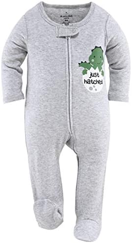 Peanutshell Camo Dinosaur Footed Sleepers for Boys
