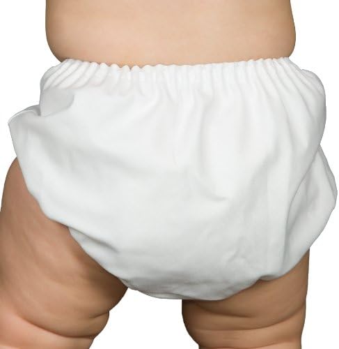Comforty Soft - IC Collection Baby Boys White Batiste Diaper Cover Bloomers