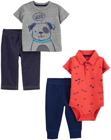 4-Piece Baby Boys Bodysuit Set for Boys