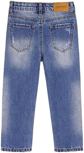 Elastic Ripped Jeans for Kids