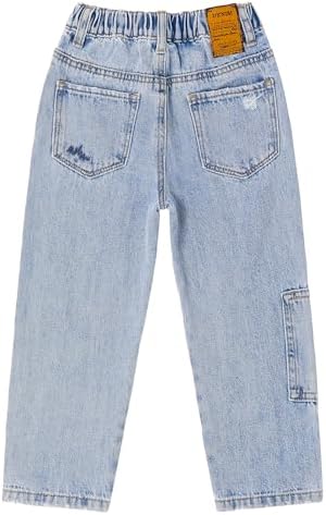 KIDSCOOL SPACE Boys Girls Elastic Waist Jeans Adjustable for 12-54 Months