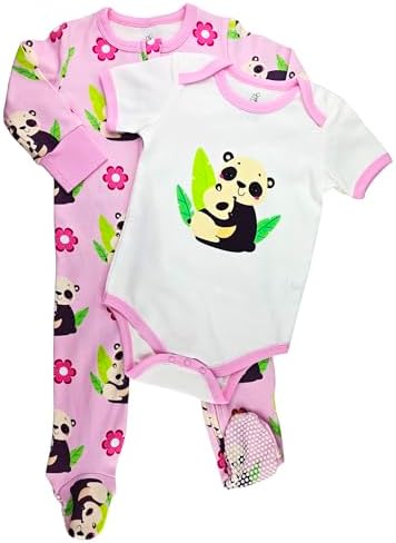 HippoHugs Organic Cotton Baby Footie Onesie
