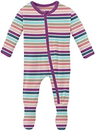 KicKee Print-Free Jammies Soft Stretchy fr Baby Kind