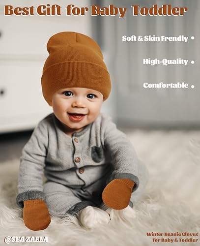 Comfortable Baby Hats mittens Set for Newborns
