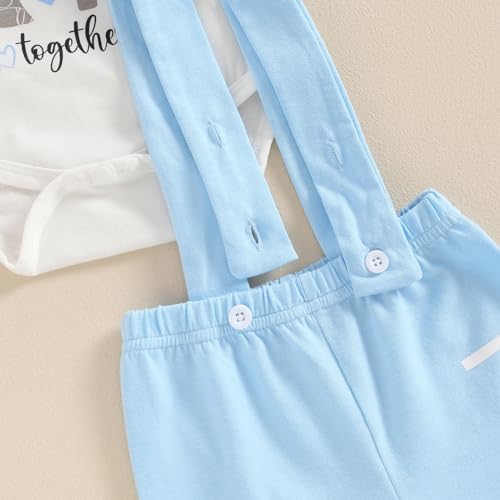 Newborn Baby Boy First Moms Day Outfit - Funny Letters Set