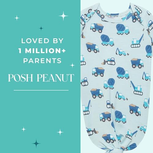 Posh Peanut Newborn Knotted Gowns 0-3 Months