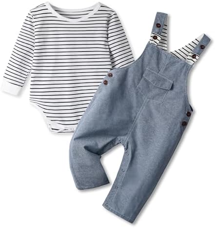 Dinosaurs Romper Overalls Set for Baby Boys