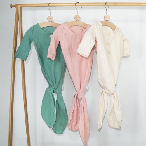 Premium Soft Knotted Baby Gown for Newborns