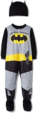 AME Toddlers Boys 2pc Batman Footed Sleeper