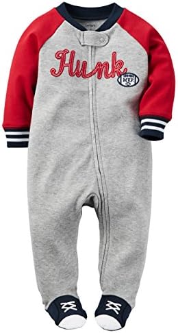 Carters Baby Boys Hunk Sleep Play 6 Months Grey