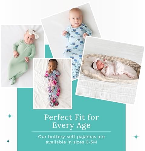 Posh Peanut Newborn Knotted Gowns 0-3 Months