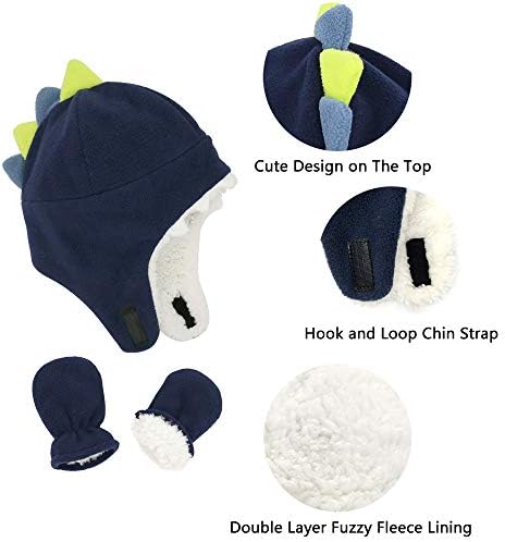 Sarfel Baby Boy Sherpa Mittens Set