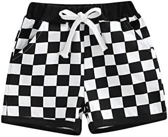 Lamuusaa Newborn 0-3T summer cotton plaid shorts