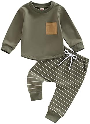 CIYCUIT Toddler Boys Winter Fashion Sweater Pants Set