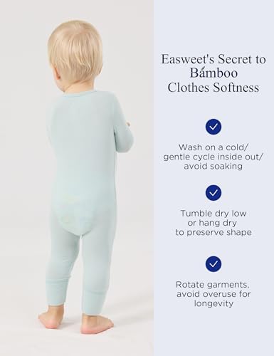 EASWEET Bamboo Viscose Zipper Pajamas
