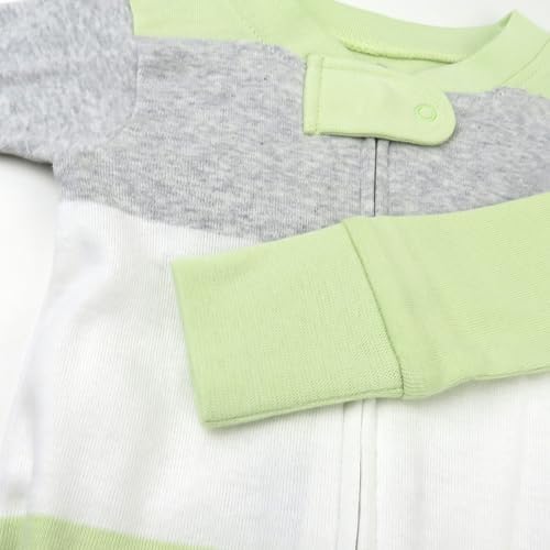 HonestBaby Organic Cotton Footed Pajamas for Baby Boys