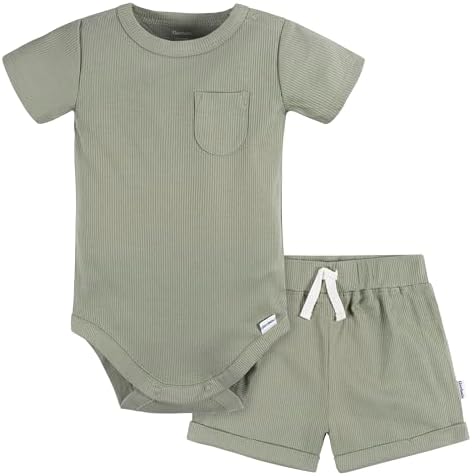 Gerber Baby bodysuit and shorts set Perfect for growing little ones