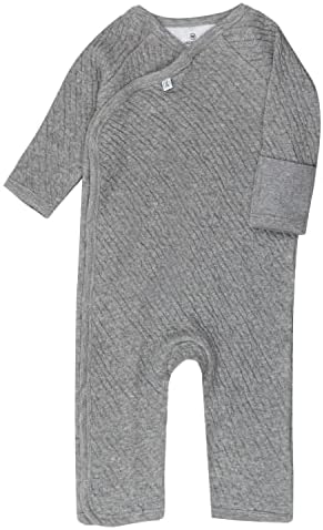 Organic Cotton Romper Perfect for Baby Gray Heather Cradle to Carseat