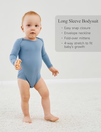 EASWEET Bamboo Viscose Baby Boys Romper Stretchy Soft for Daily Use