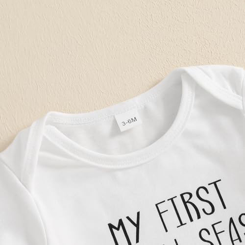 My First Baseball Season Baby Boy Outfit Soft Cotton Romper and Pants