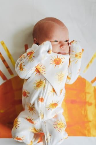 Organic 2-Way Zipper footiebrUnique DesignbrFor BabybrSoft SafebrPerfect Gift