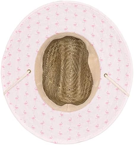 Panama Jack Kids Straw print Sun HatUPF 50