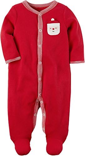 Carters Unisex Baby Snap-up Bedtime Blanket 6 Months Machine Washable Red