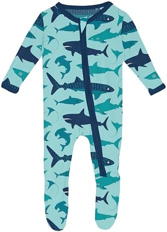 KicKee Baby Footie - 2 Way Zipper - Bamboo Viscose - BoysGirls