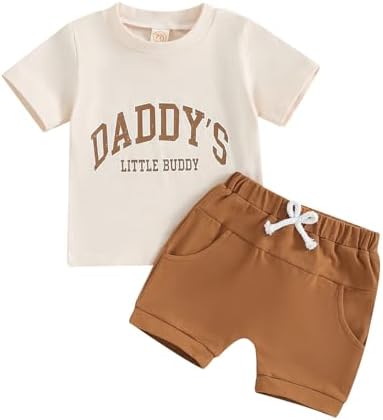 Kupretty Baby Boys Summer Outfit 2-Piece Set