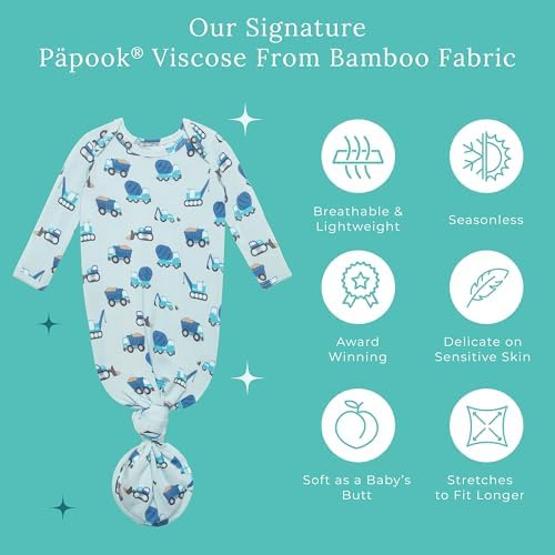 Posh Peanut Newborn Knotted Gowns 0-3 Months